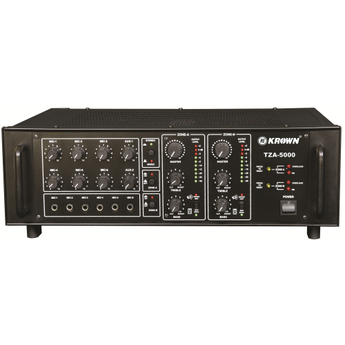 TZA-5000 Two Zone PA Amplifier
